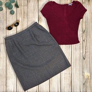 Vintage Briggs New York Plaid Skirt